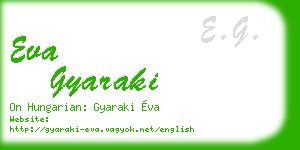 eva gyaraki business card